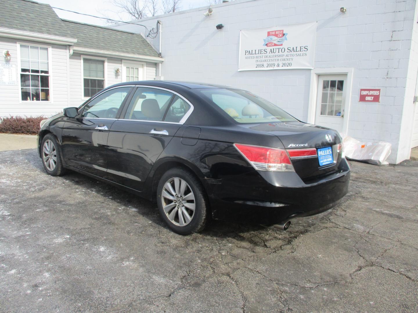 2011 BLACK Honda Accord EX V-6 SEDAN AT (1HGCP3F74BA) with an 3.5L V6 SOHC 24V engine, AUTOMATIC transmission, located at 540a Delsea Drive, Sewell, NJ, 08080, (856) 589-6888, 39.752560, -75.111206 - Photo#3